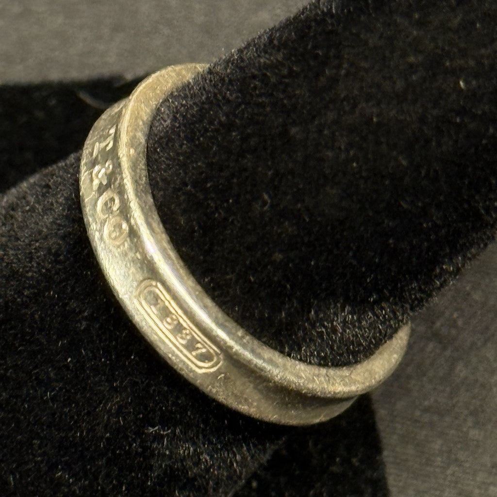 Estate Tiffany & Co. Sterling Silver Ring 1837 Collection 925 Size 6