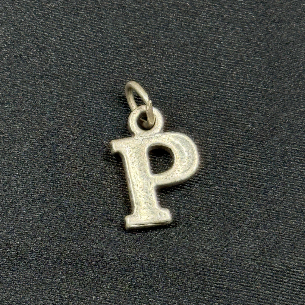 Estate Sterling Silver Sundancer Jewelry Co Letter P 925 Charm Pendant