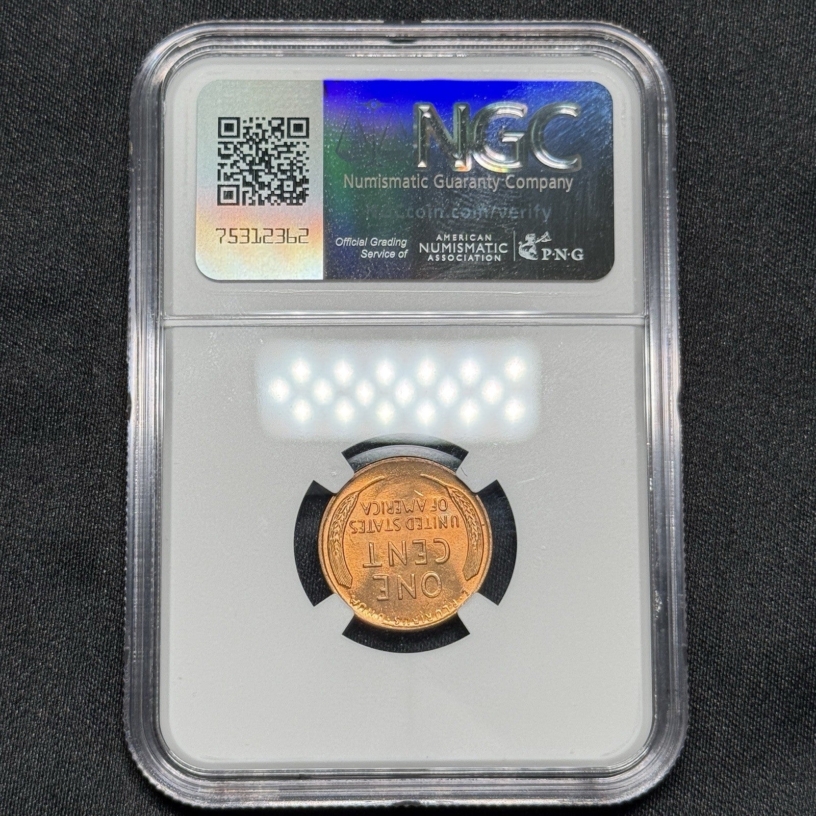 1944 Lincoln Wheat Cent NGC MS 66 RD Mint State 66 Red Nice Pastel Tone