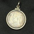 Vintage Silver 1937 Egyptian 2 Piastres Pendant