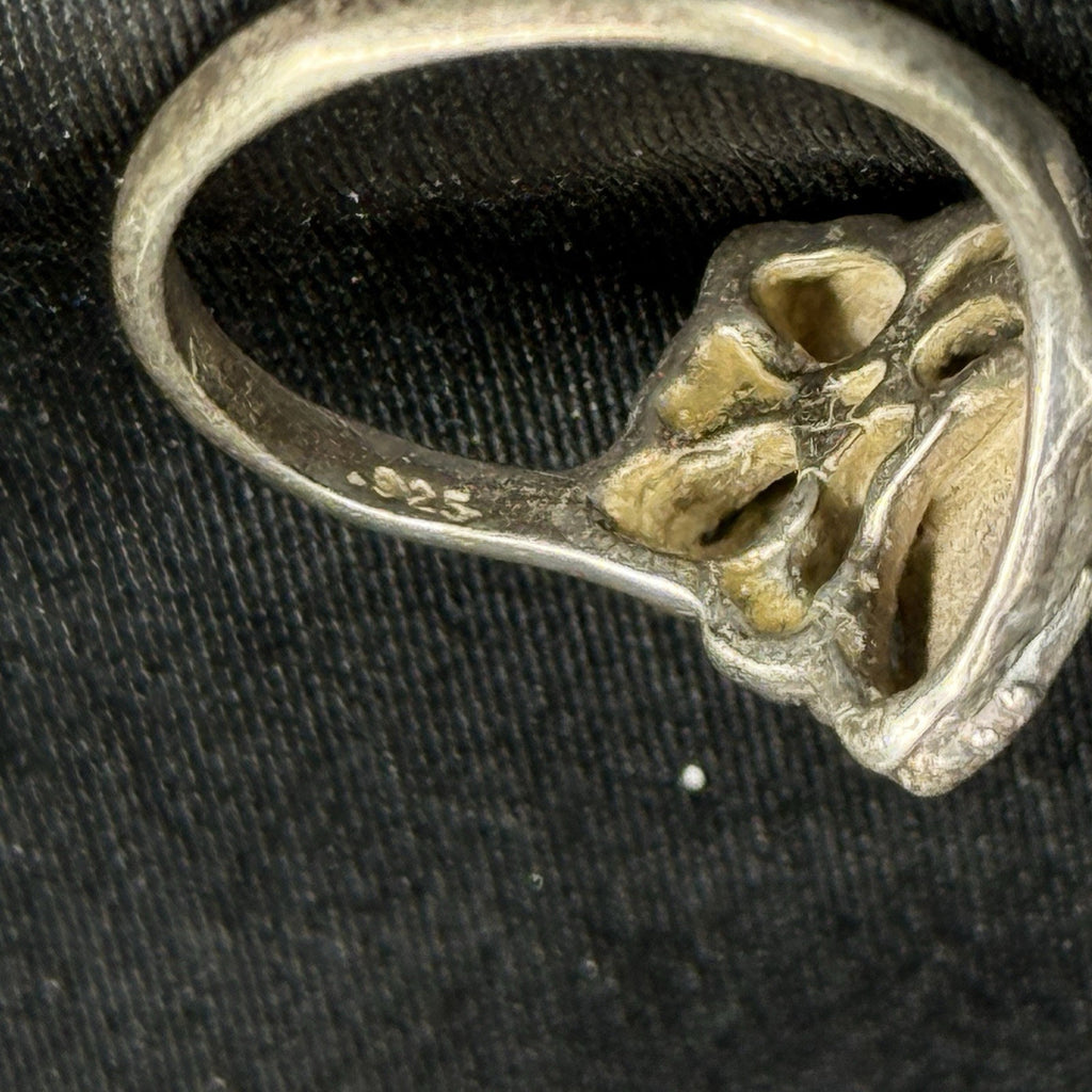 Estate Sterling Silver 925 SBS Leaf Ring Size 5.5