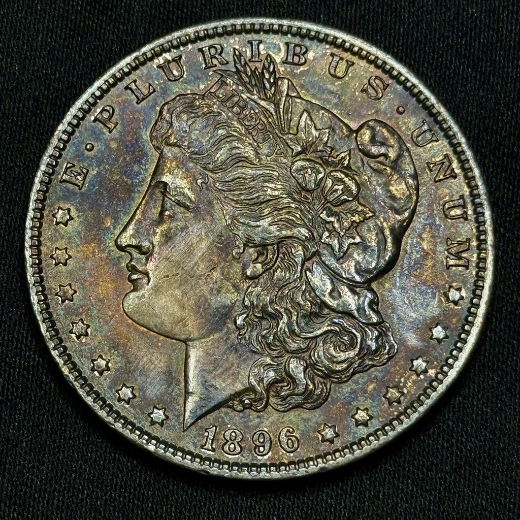 1896 Morgan Silver Dollar Raw Uncirculated Dark Tone