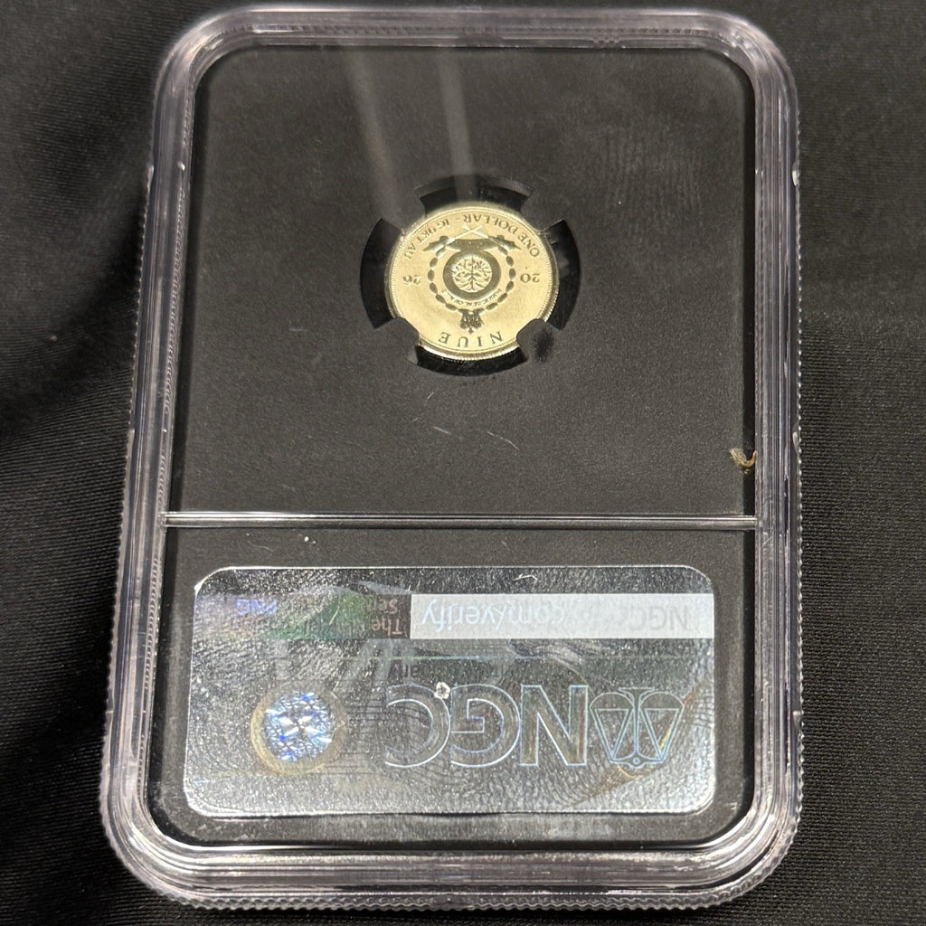 2026 Niue G$1 Zombie Guitar 9kt 1 Gram Gold NGC Reverse Proof PF70
