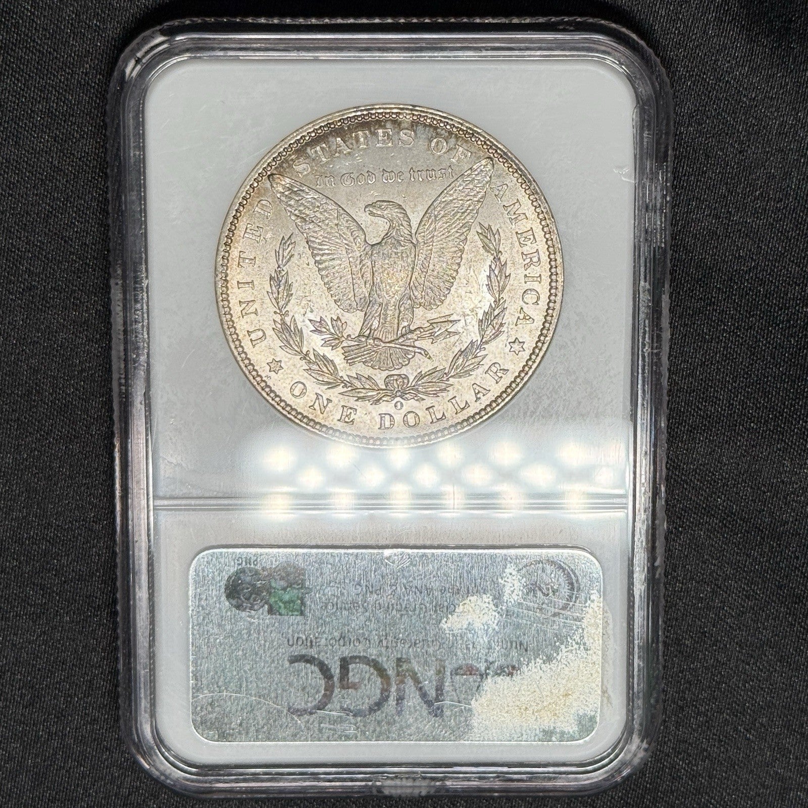 1901-O Morgan Silver Dollar NGC MS64 Rainbow Toning Stunning Colorful GEM