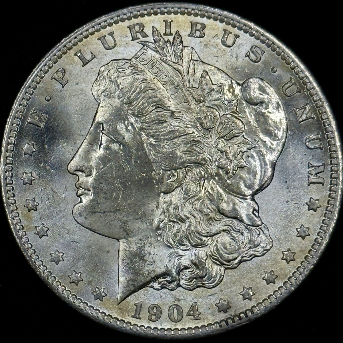 1904-O Morgan Silver Dollar Raw Uncirculated UNC BU Nice Original