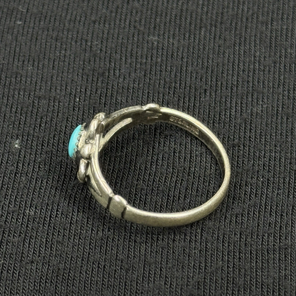 Native Turquoise Sterling Silver Ring Size 5.5 925 Bell Trading Post