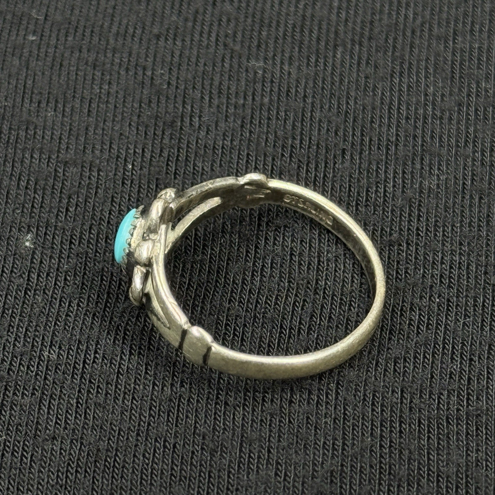 Native Turquoise Sterling Silver Ring Size 5.5 925 Bell Trading Post