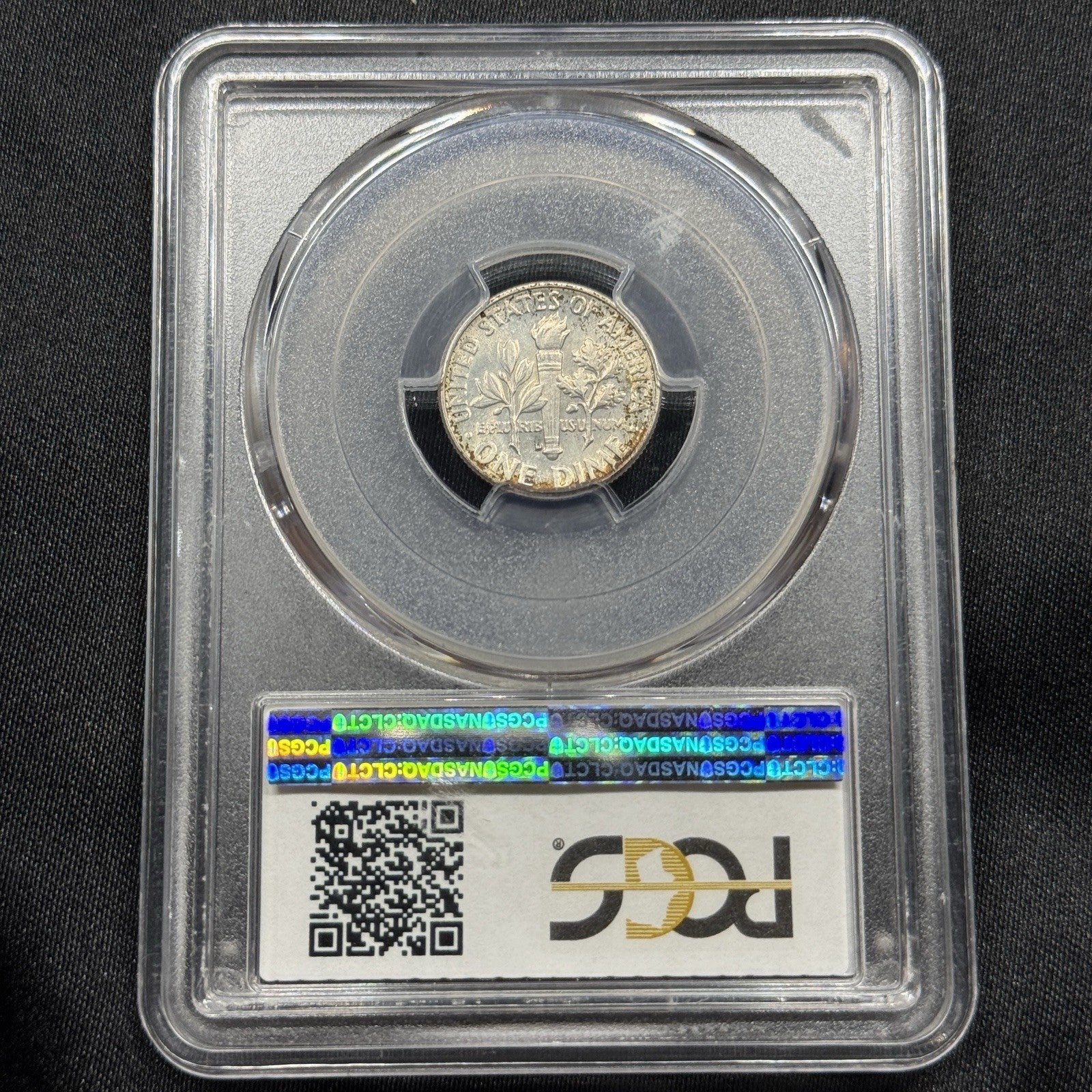 1955-D Roosevelt Dime PCGS MS66 Toned Gem BU Silver Nice Eye Appeal