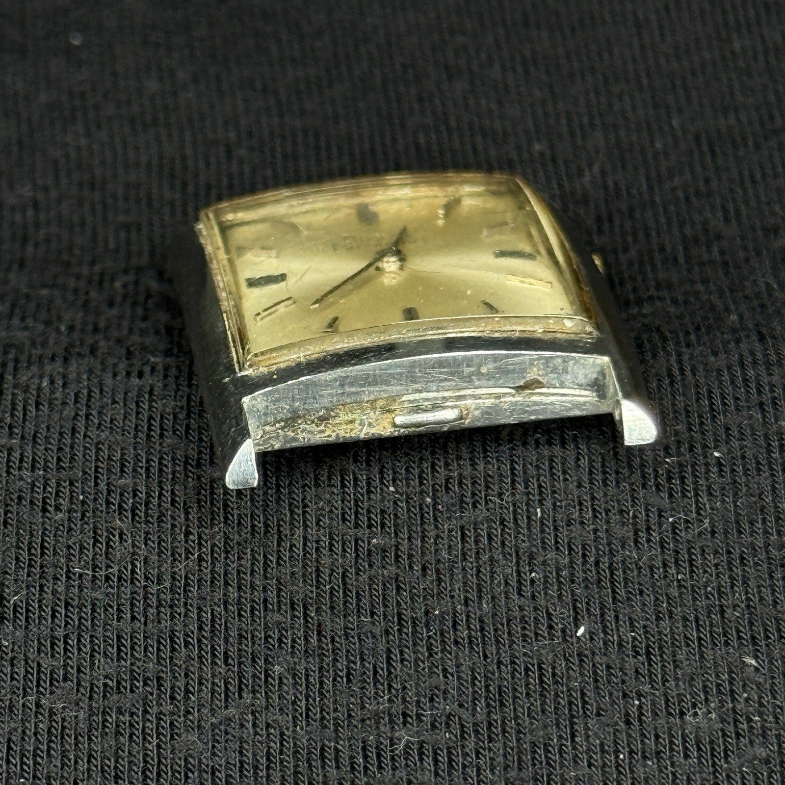 Vintage Girard Perregaux Tank Watch For Parts Repair 17J