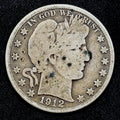 1912-D Barber Half Dollar 50c Cull Filler Grade Silver Coin Damaged
