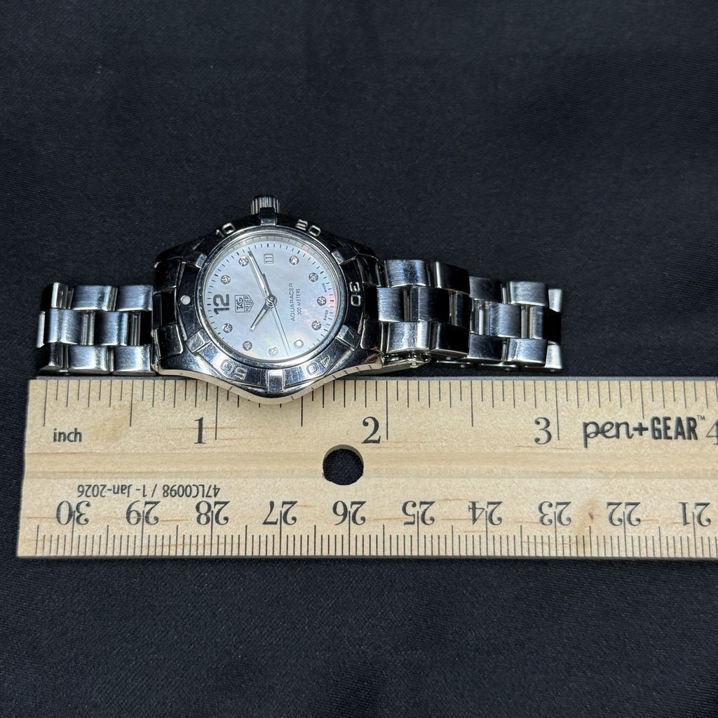 TAG Heuer Aquaracer Mother of Pearl Diamond Dial Women's Watch WAF1415