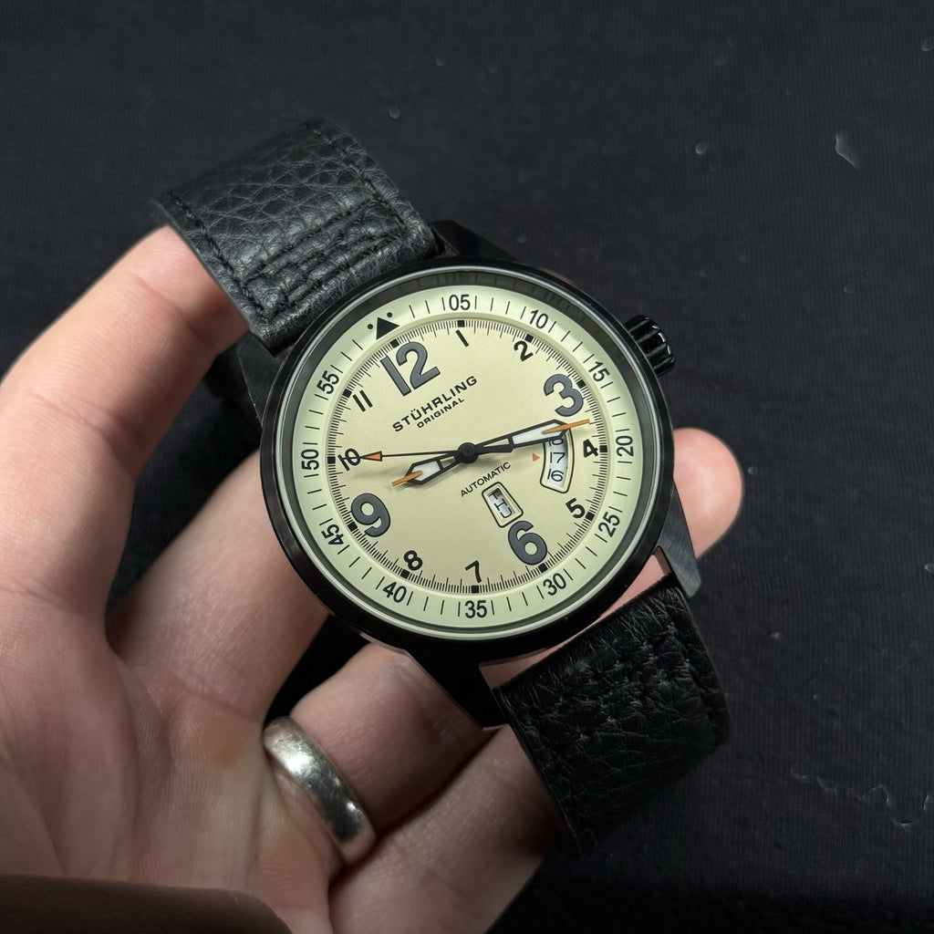 Stührling Tuskegee Skymaster 129B2 Automatic 46mm Aviator PVD