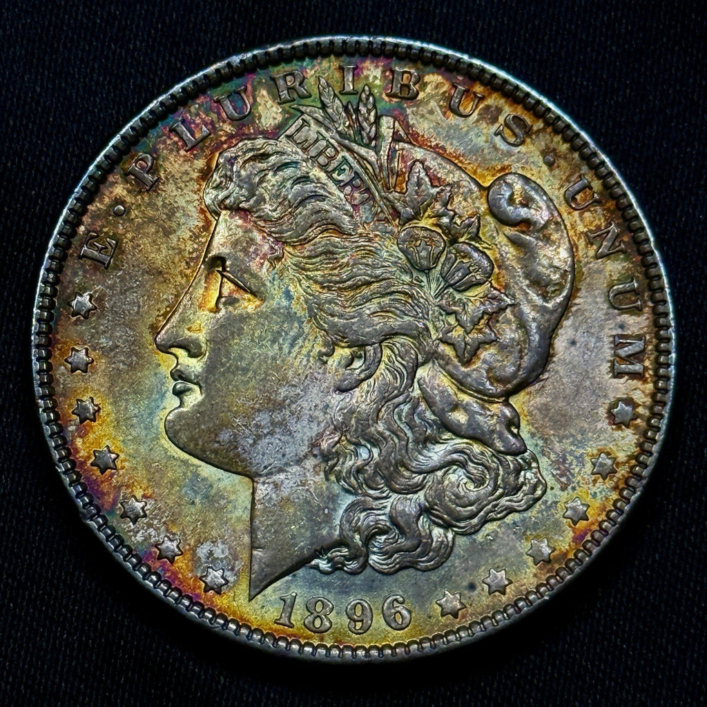 1896 Morgan Silver Dollar Raw Uncirculated Attractive Tone